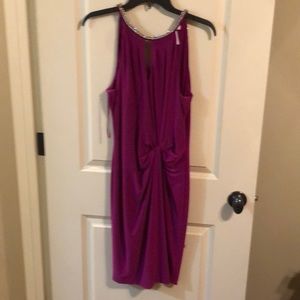 Beautiful deep purple slinky dress